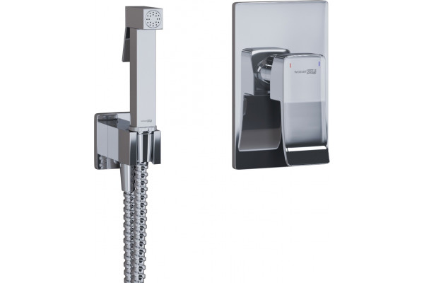 Гигиенический душ Wasserkraft A106157 шланг 120 см хром,  в современном стиле