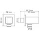 Гигиенический душ Wasserkraft A106157 шланг 120 см хром,  в современном стиле