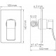 Гигиенический душ Wasserkraft A106157 шланг 120 см хром,  в современном стиле