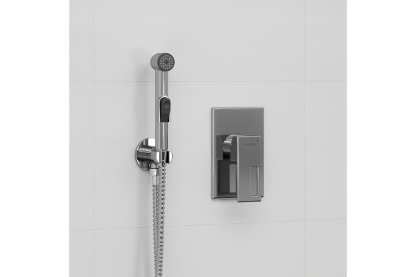 Гигиенический душ Wasserkraft A01557 шланг 120 см хром,  в современном стиле