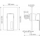 Гигиенический душ Wasserkraft A01556 шланг 100 см хром,  в современном стиле