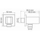 Гигиенический душ Wasserkraft A01652 шланг 150 см бронза,  в стиле hi-tech