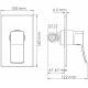 Гигиенический душ Wasserkraft A01652 шланг 150 см бронза,  в стиле hi-tech