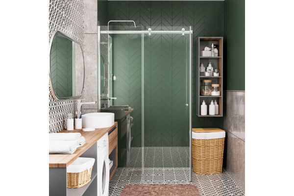 Душевой уголок Wasserkraft Vils 56R15 110x90 см прямоугольный, двери раздвижные