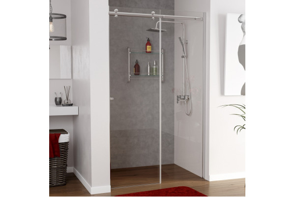 Душевая дверь в нишу Wasserkraft Vils 56R12 100 см раздвижная, стекло прозрачное