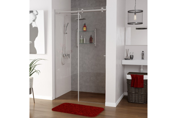 Душевая дверь в нишу Wasserkraft Vils 56R12 100 см раздвижная, стекло прозрачное