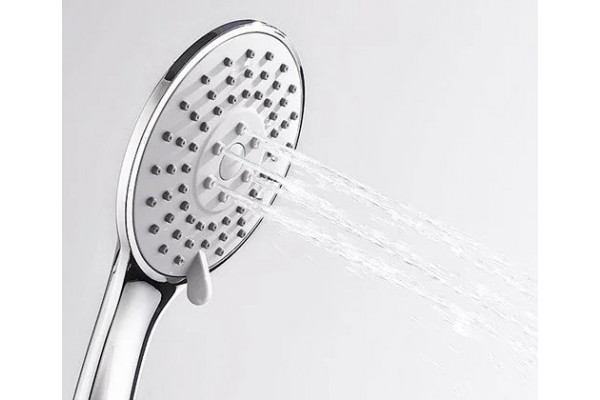 Душевой комплект Wasserkraft Dill 6151 смеситель + душевой гарнитур + шланговое подключение хром,  в современном стиле