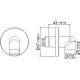 Душевой комплект Wasserkraft Dill 6151 смеситель + душевой гарнитур + шланговое подключение хром,  в современном стиле