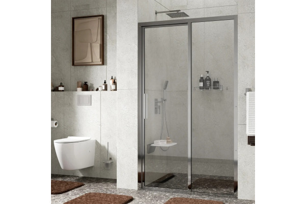 Душевая дверь в нишу Wasserkraft Lopau 32S 05R 120 см, R, раздвижная, стекло прозрачное