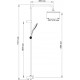 Душевая стойка Wasserkraft A017 хром, штанга 116.1 см, шланг 150 см
