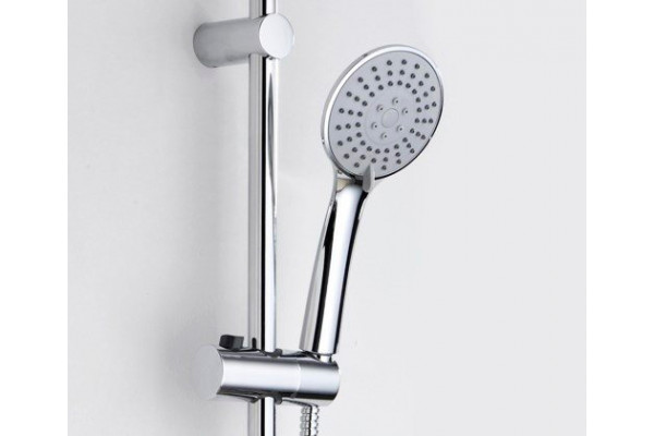 Душевая стойка Wasserkraft A017 хром, штанга 116.1 см, шланг 150 см