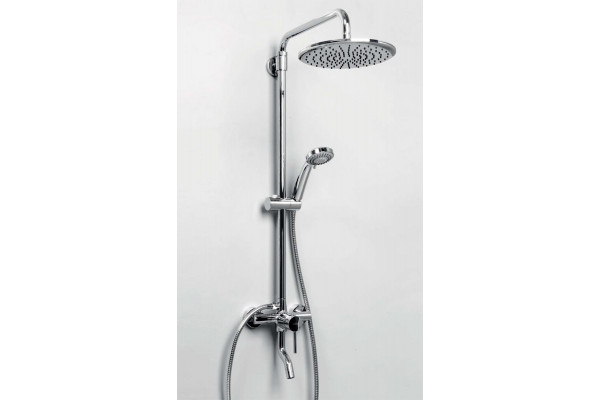 Душевая стойка Wasserkraft A14401 хром, штанга 125 см, шланг 150 см