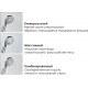 Душевая стойка Wasserkraft A14401 хром, штанга 125 см, шланг 150 см
