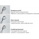 Душевая стойка Wasserkraft A13302 хром, штанга 143.3 см, шланг 150 см