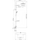Душевая стойка Wasserkraft A13302 хром, штанга 143.3 см, шланг 150 см