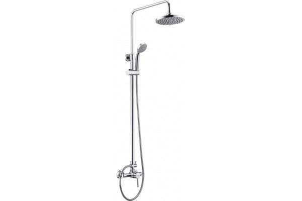 Душевая стойка Wasserkraft A12202 хром, штанга 132.8 см, шланг 150 см