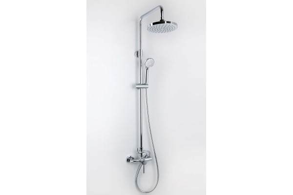 Душевая стойка Wasserkraft A12202 хром, штанга 132.8 см, шланг 150 см