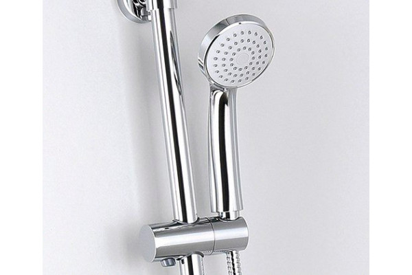 Душевая стойка Wasserkraft A12202 хром, штанга 132.8 см, шланг 150 см