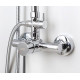 Душевая стойка Wasserkraft A12202 хром, штанга 132.8 см, шланг 150 см