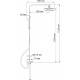 Душевая стойка Wasserkraft A042 штанга 113.3 см, шланг 150 см, 3 режима