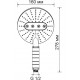 Душевая лейка Wasserkraft A059 хром, 3 режима