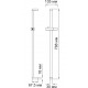 Душевая штанга Wasserkraft A037 хром, 78.8 см
