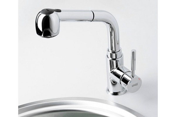 Смеситель Wasserkraft Main 4166 для кухонной мойки однорычажный, хром