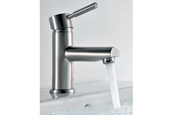 Смеситель Wasserkraft Wern 4203 для раковины, матовый хром, однорычажный, высота излива 6.2 см
