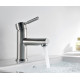 Смеситель Wasserkraft Wern 4203 для раковины, матовый хром, однорычажный, высота излива 6.2 см