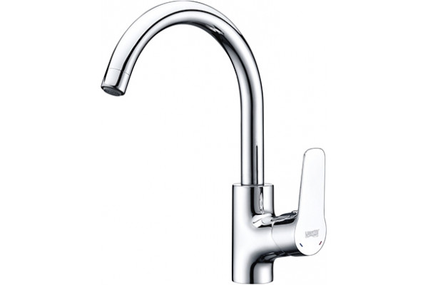 Смеситель Wasserkraft Lippe 4507 для кухонной мойки однорычажный, хром