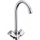 Смеситель Wasserkraft Amper 2907 для кухонной мойки двухвентильный, хром