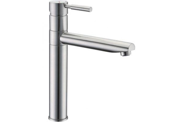 Смеситель Wasserkraft Wern 4207 для кухонной мойки, матовый хром, однорычажный, высота излива 17.7 см