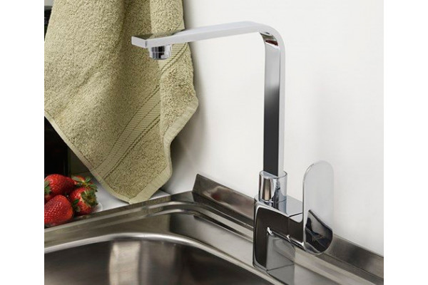 Смеситель Wasserkraft Dinkel 5807 для кухонной мойки однорычажный, хром