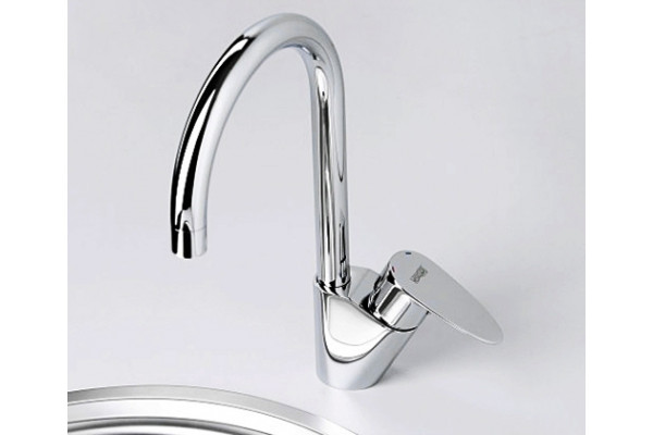 Смеситель Wasserkraft Leine 3507 для кухонной мойки однорычажный, хром