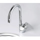 Смеситель Wasserkraft Leine 3507 для кухонной мойки однорычажный, хром