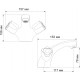 Смеситель Wasserkraft Amper 2903 для раковины двухвентильный, хром