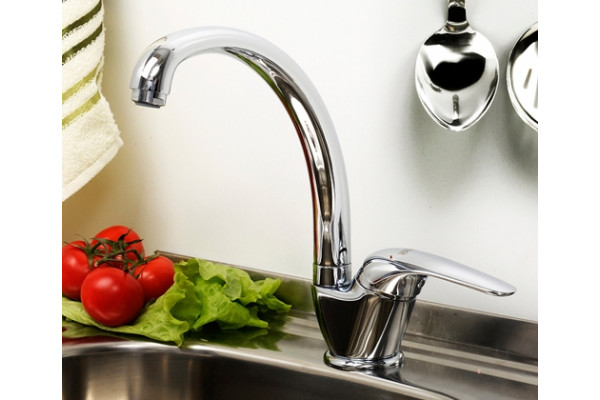 Смеситель Wasserkraft Rossel 2807 для кухонной мойки однорычажный, хром