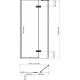 Душевая дверь в нишу Wasserkraft Aller 10H05 R 120 см распашная, стекло прозрачное