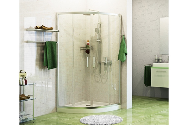 Душевой уголок Wasserkraft Main 41S01 90x90 см четверть круга, двери раздвижные