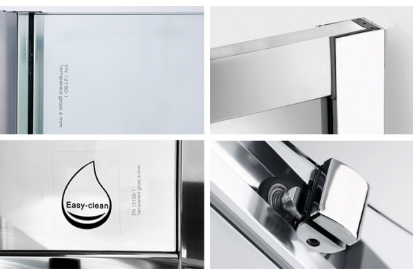 Душевой уголок Wasserkraft Main 41S03 90x90 см квадратный, двери раздвижные