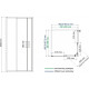Душевой уголок Wasserkraft Main 41S03 90x90 см квадратный, двери раздвижные