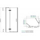 Душевой уголок Wasserkraft Aller 10H06 L 120x80 см прямоугольный, двери распашные