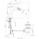 Смеситель Webert Aurora AU840102060 для биде, медь, однорычажный, высота излива 9 см