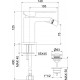 Смеситель Webert Pegaso PE840102740 для биде, белый, однорычажный, высота излива 7.5 см