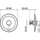 Смеситель Webert Dorian DO880101065 С ВНУТРЕННЕЙ ЧАСТЬЮ, бронза, однорычажный