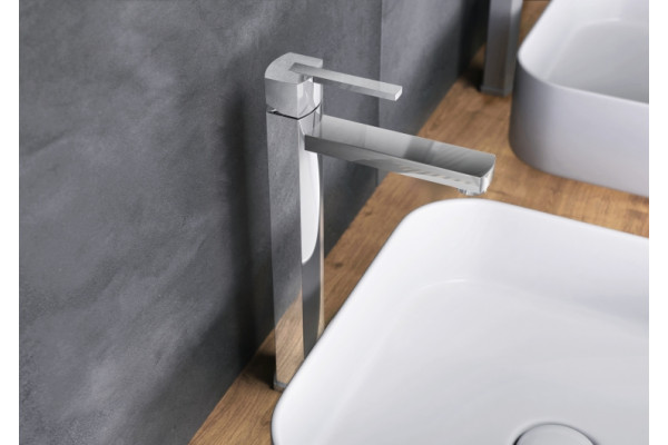 Смеситель Webert Azeta New AA830402015 для раковины, хром, однорычажный, высота излива 26.5 см