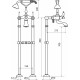 Смеситель Webert Dorian DO720801015 напольный, хром, двухвентильный, длина излива 21.5 см
