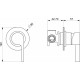 Смеситель Webert DoReMi DR880101015 С ВНУТРЕННЕЙ ЧАСТЬЮ, хром, однорычажный