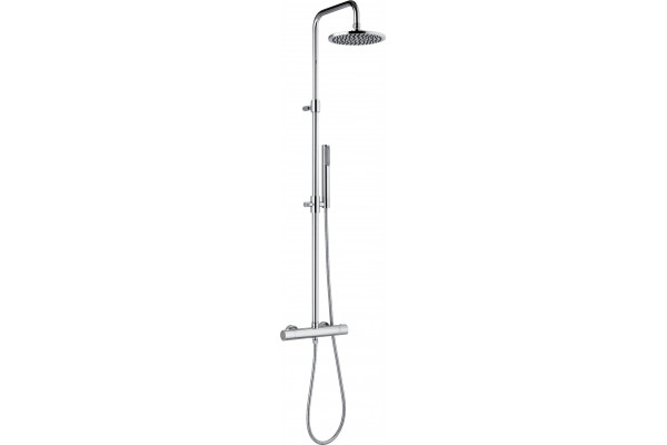 Душевая стойка Webert Elio EL980507015PVC хром штанга 127.75 см, шланг 150 см