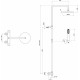 Душевая стойка Webert Elio EL980507015PVC хром штанга 127.75 см, шланг 150 см